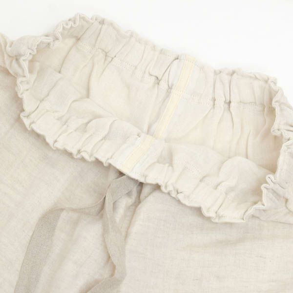 オーガニックコットン＆リネン ダブルガーゼ スラウチパンツ