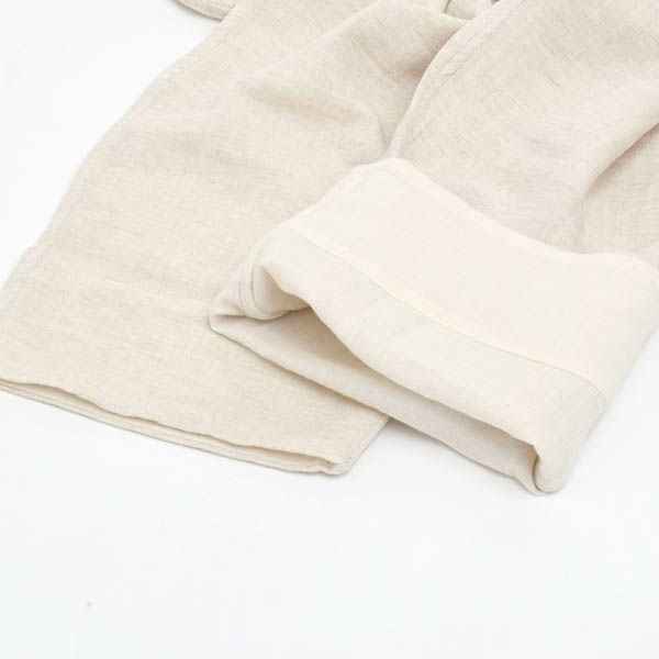 オーガニックコットン＆リネン ダブルガーゼ スラウチパンツ