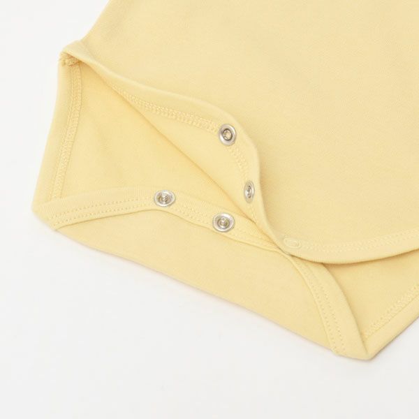 オーガニックコットン ベビーフリルスリーブボディスーツ