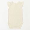 オーガニックコットン ベビーフリルスリーブボディスーツ