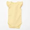 オーガニックコットン ベビーフリルスリーブボディスーツ