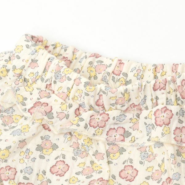 オーガニックコットン ベビーガーゼノースリーブペプラム＆ブルマ