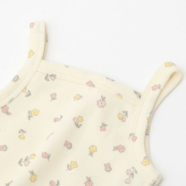 オーガニックコットン ベビータンクトップ&フリルショーティ