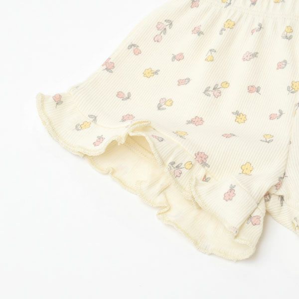 オーガニックコットン ベビータンクトップ&フリルショーティ