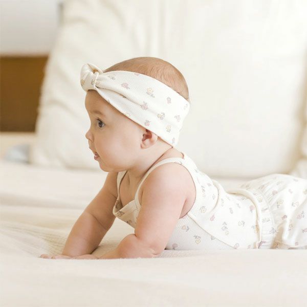 オーガニックコットン ベビータンクトップ&フリルショーティ