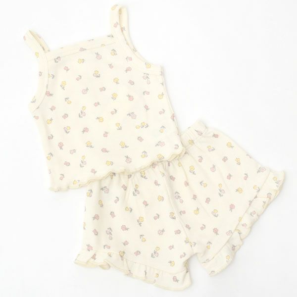 オーガニックコットン ベビータンクトップ&フリルショーティ
