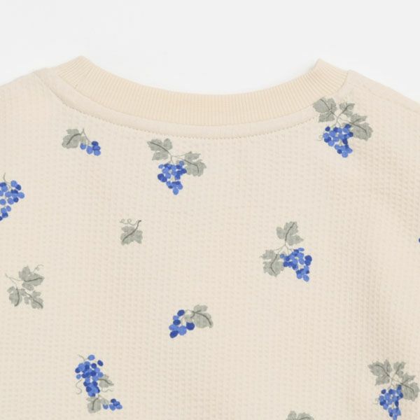 オーガニックコットン キッズ シアサッカー半袖TシャツGrapes