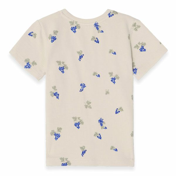 オーガニックコットン キッズ シアサッカー半袖TシャツGrapes