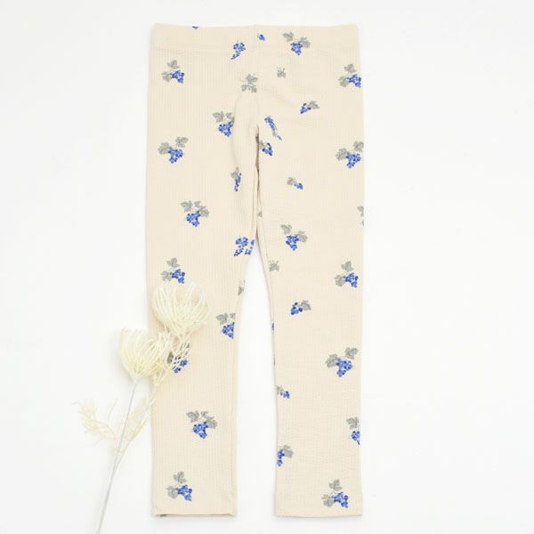 オーガニックコットン キッズ シアサッカーレギンス Grapes