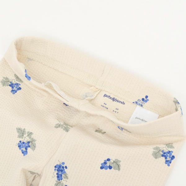 オーガニックコットン キッズ シアサッカーレギンス Grapes