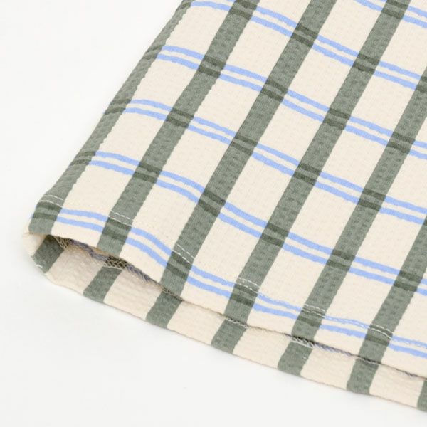 オーガニックコットン キッズ シアサッカー半袖TシャツLisboaStripe