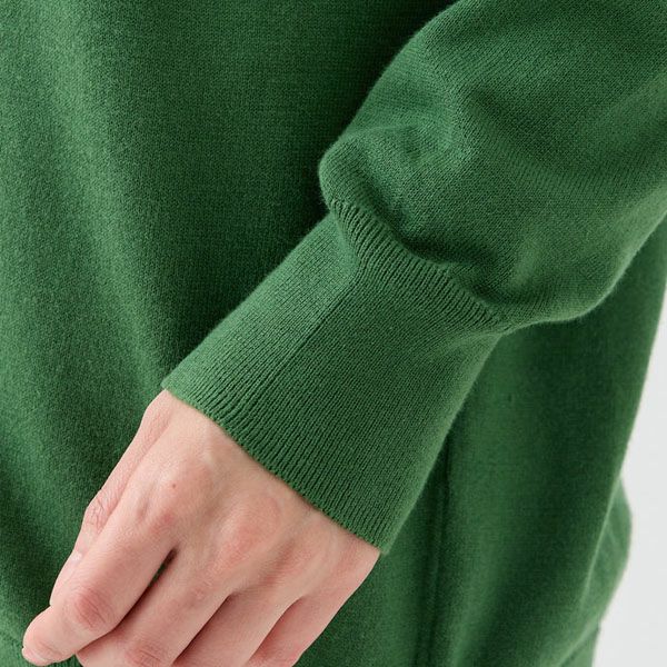 オーガニックコットン ニットVネックカーディガン