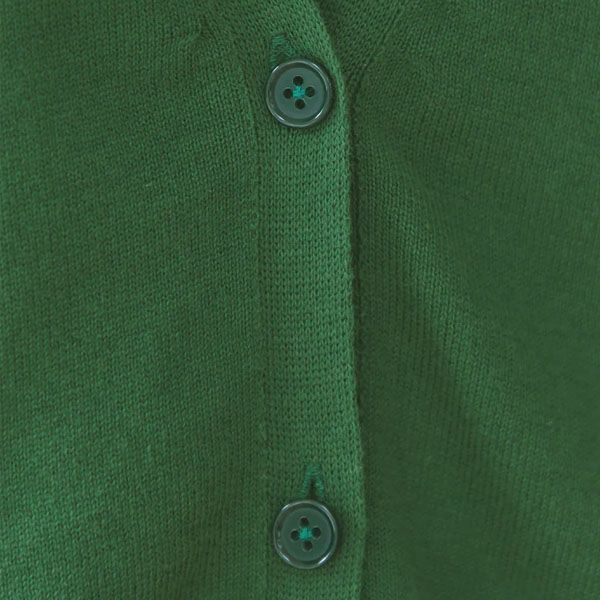 オーガニックコットン ニットVネックカーディガン