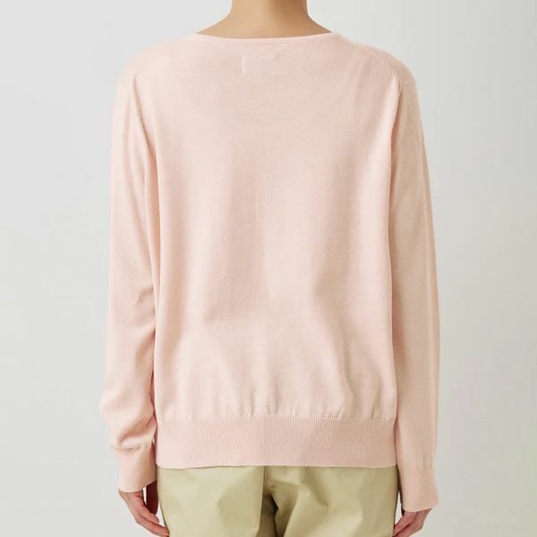 オーガニックコットン ニットVネックセーター