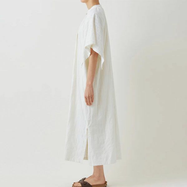 オーガニックコットン 手織りドビーワンピース