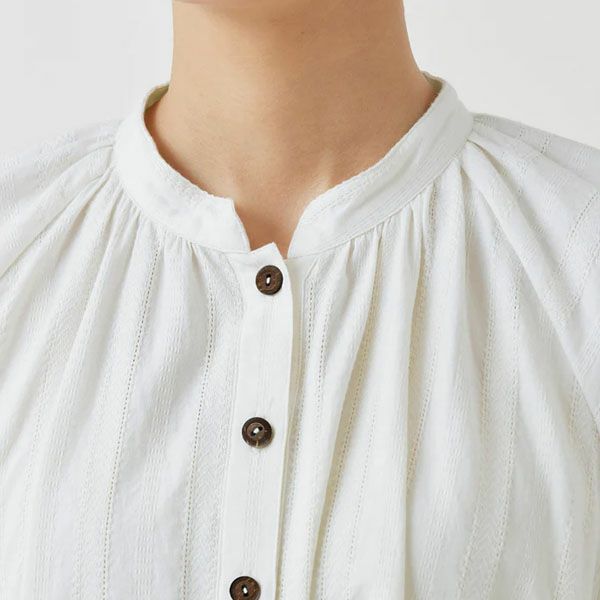 オーガニックコットン 手織りドビーワンピース