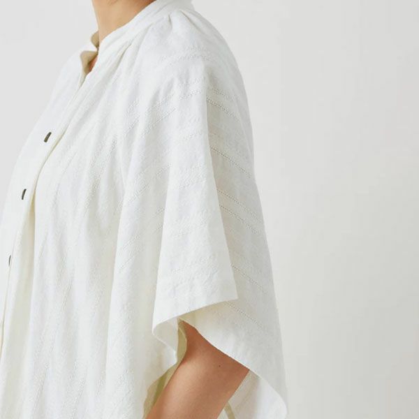 オーガニックコットン 手織りドビーワンピース