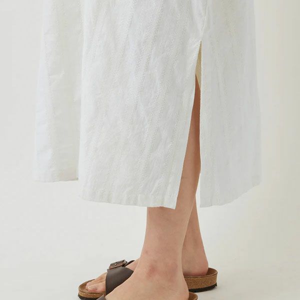 オーガニックコットン 手織りドビーワンピース