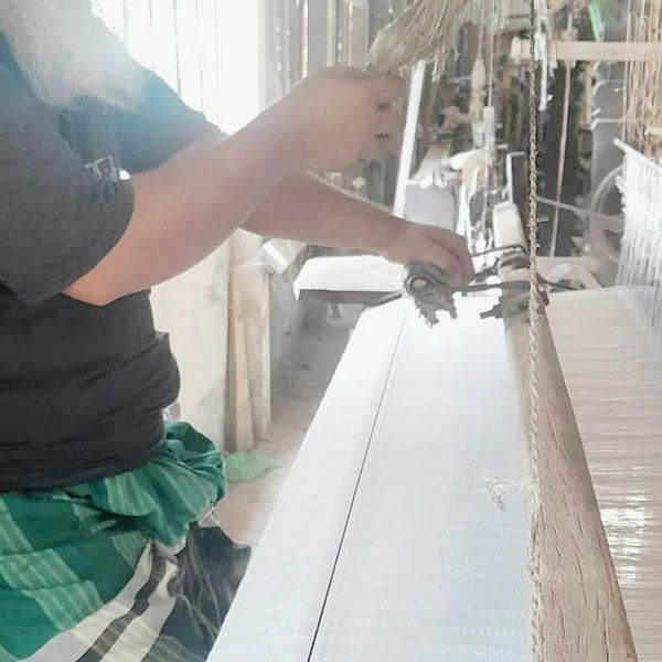 オーガニックコットン 手織りドビーワンピース