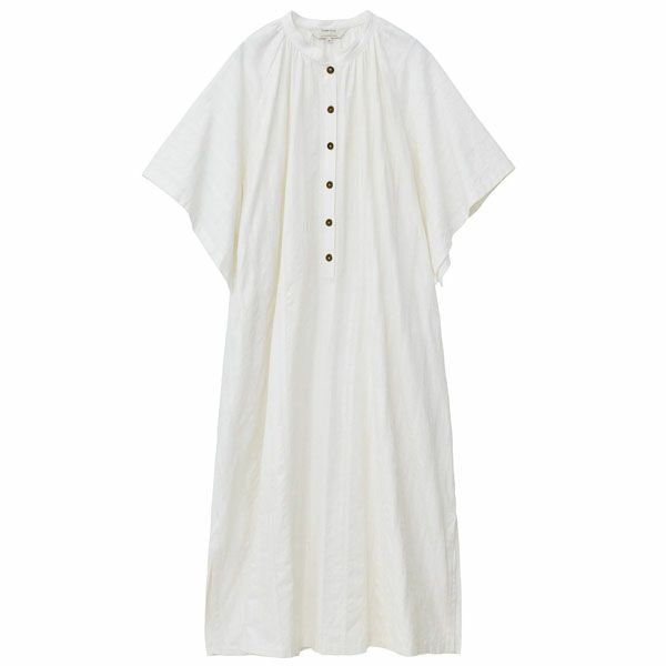 オーガニックコットン 手織りドビーワンピース