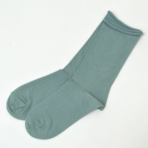オーガニックコットン くるくる薄手ソックス