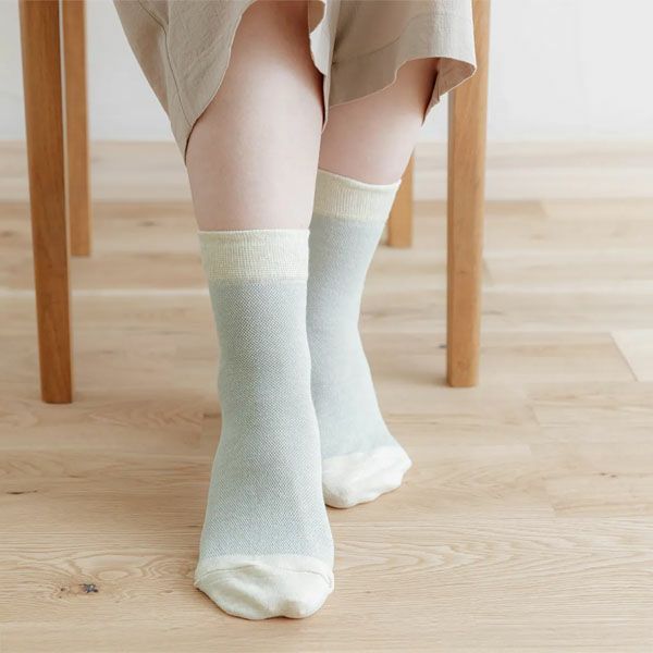 オーガニックコットン メッシュソックス