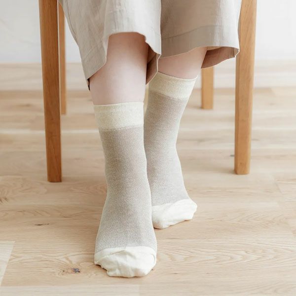 オーガニックコットン メッシュソックス