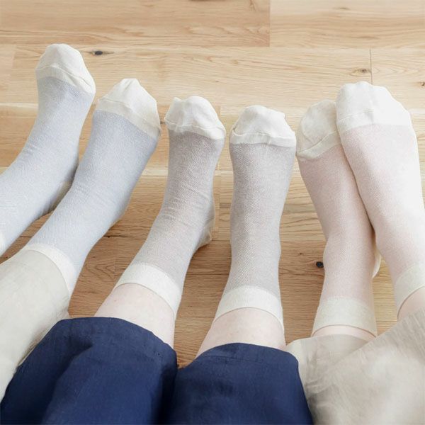 オーガニックコットン メッシュソックス