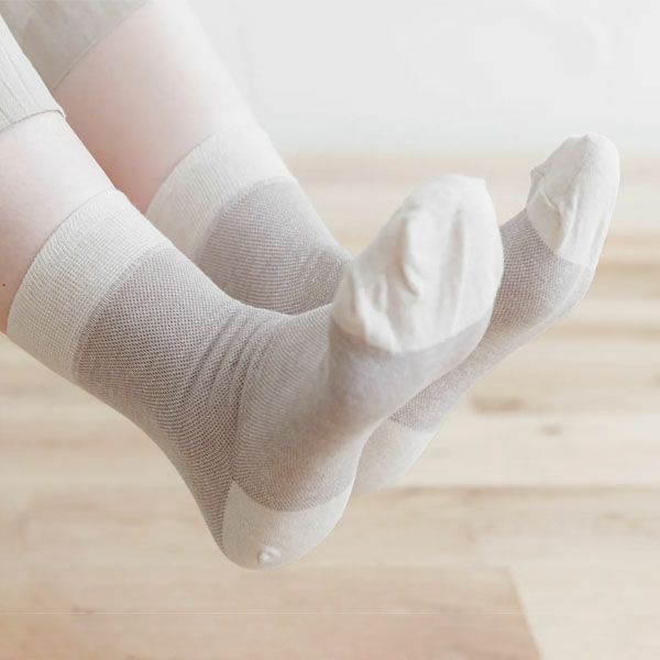 オーガニックコットン メッシュソックス