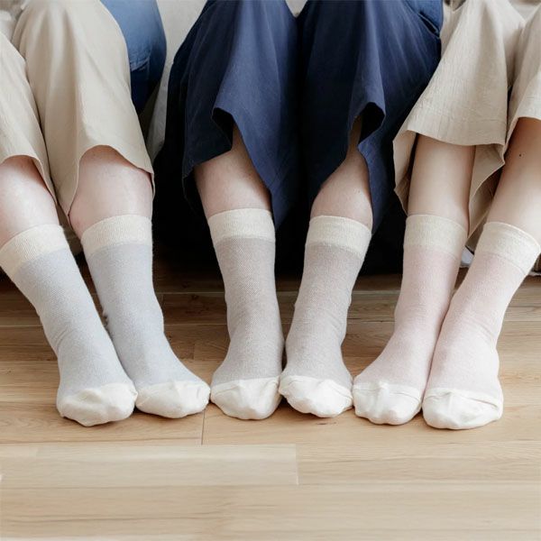 オーガニックコットン メッシュソックス