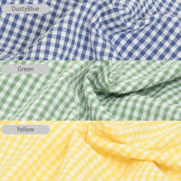 オーガニックコットンベビー シアサッカーチェック オールインワン