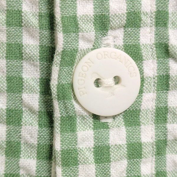 オーガニックコットンベビー シアサッカーチェック オールインワン