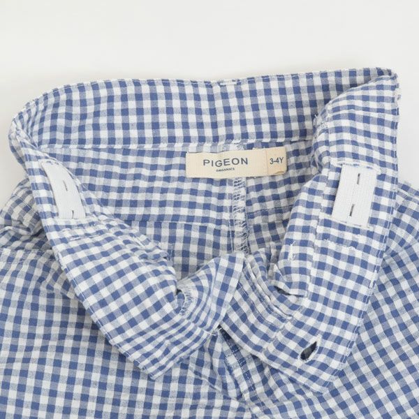 オーガニックコットン キッズ シアサッカーチェック ハーフパンツ