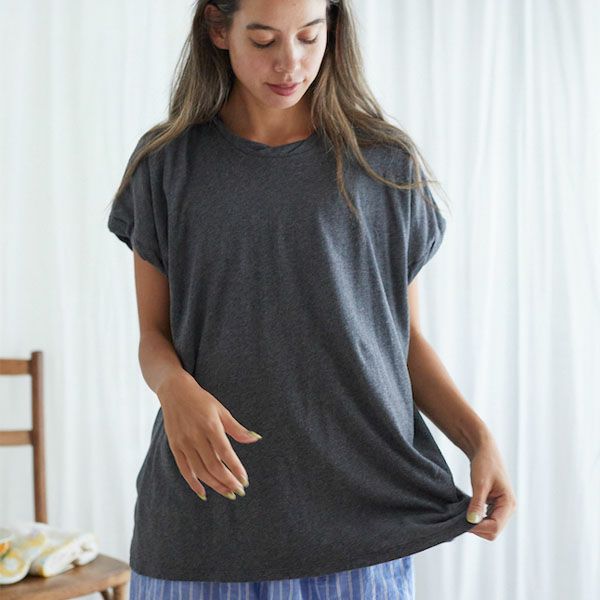 オーガニックコットン ファインニットツイストTシャツ