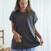 オーガニックコットン ファインニットツイストTシャツ