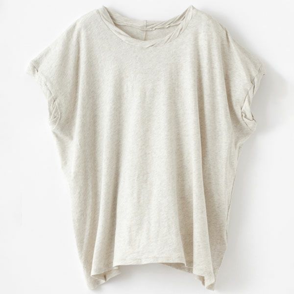 オーガニックコットン ファインニットツイストTシャツ
