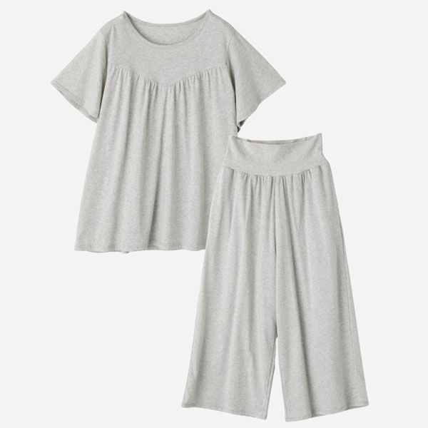 オーガニックコットン フェンネル半袖腹巻パジャマ