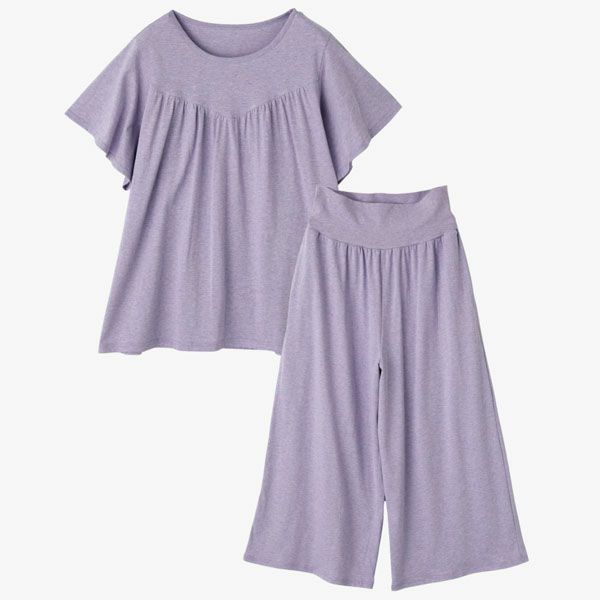 オーガニックコットン フェンネル半袖腹巻パジャマ