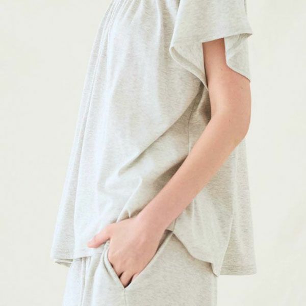 オーガニックコットン フェンネル半袖腹巻パジャマ