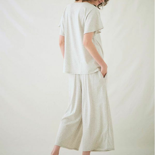 オーガニックコットン フェンネル半袖腹巻パジャマ