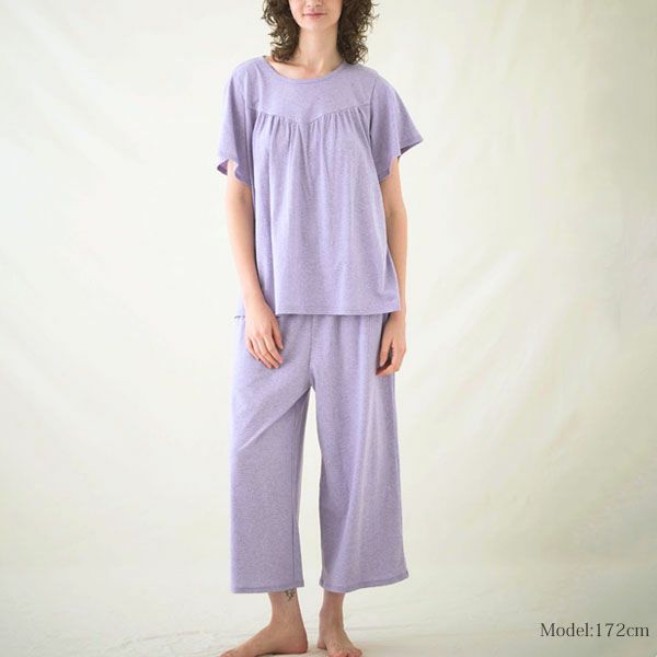 オーガニックコットン フェンネル半袖腹巻パジャマ