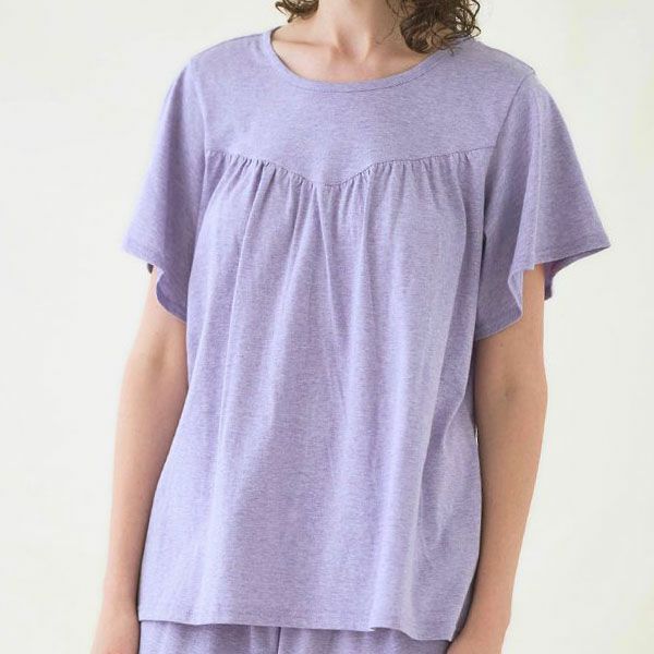 オーガニックコットン フェンネル半袖腹巻パジャマ