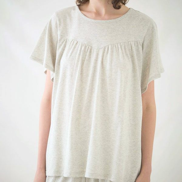 オーガニックコットン フェンネル半袖腹巻パジャマ