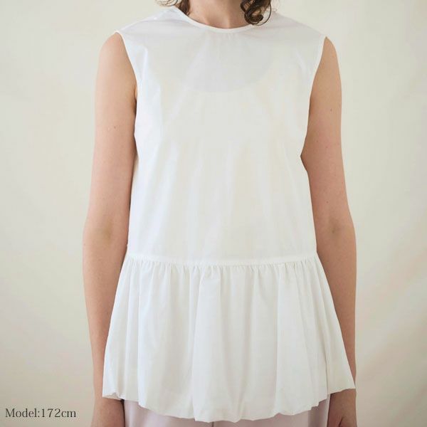 オーガニックコットン アリウムバルーンブラウス