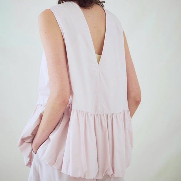 オーガニックコットン アリウムバルーンブラウス