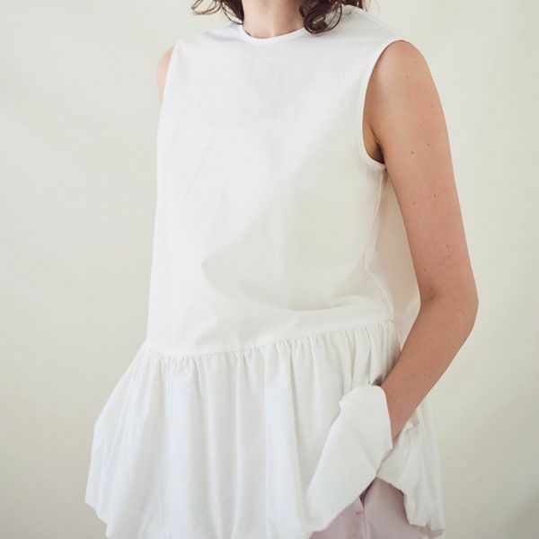 オーガニックコットン アリウムバルーンブラウス