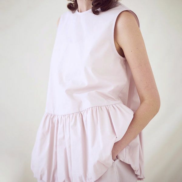 オーガニックコットン アリウムバルーンブラウス