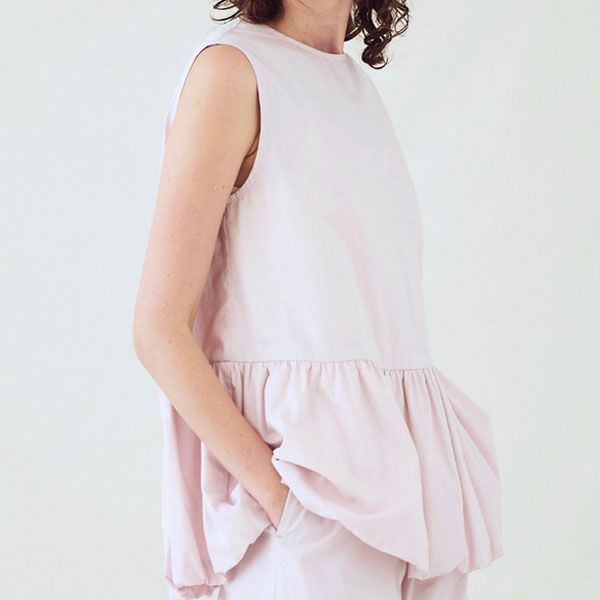 オーガニックコットン アリウムバルーンブラウス