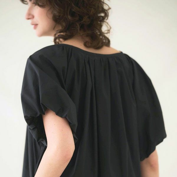 オーガニックコットン アリウムパフスリーブワンピース