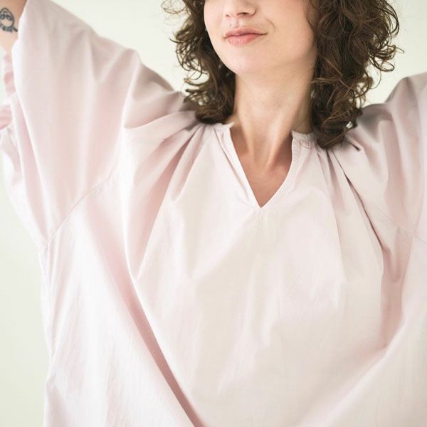 オーガニックコットン アリウムパフスリーブワンピース